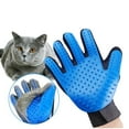 thumbnail image 4 of Cat & Dog Grooming Gloves for Shedding - 2-in-1 Deshedding Brush & Massage Mitt, Safe for Dogs & Cats, 1 Pair (Blue), 4 of 7
