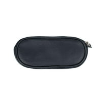 CTM Napa Leather Zip Around Double Eyeglass Case Holder