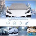 thumbnail image 2 of For 2020-2023 Corvette C8: 1-Piece Windshield Sun Shade & Snow Cover - Compatible, Silver | Premium Protection,   Keep Your Car Cool in Summer, Snow-free in Winter, 2 of 7