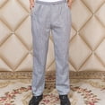 thumbnail image 4 of Kironypik Chef Pants Men Baggy Cook Pant Chic Waiter Work Wear Uniform Wear-resistant Striped Clothing for Restaurant Hotel Cafe Kitchen Houndstooth L, 4 of 6