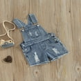 thumbnail image 2 of Combinaison d'Été Enfant en Bas Âge Sling Sans Manches Couleur Unie / Léopard Imprimé Bretelles Shorts, 2 of 7