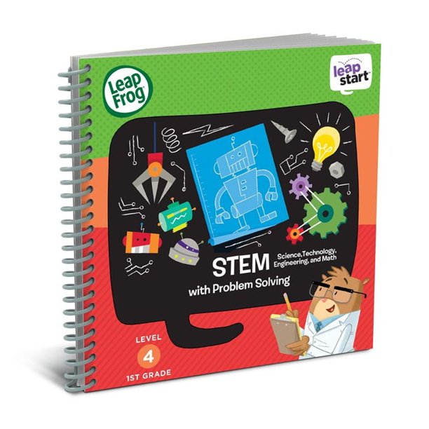 Libro de actividades LeapFrog LeapStart 1st Grade STEM con resolución de problemas