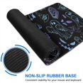 thumbnail image 6 of Long Mouse Pads for Desk,Black Halloween Ghost Spider Pattern Desk Mats on Top Of Desks, Desk Mouse Pad Extra Large with 3mm Non-Slip Base and Stitched Edge for Gaming,Office,Work,Home 31.5"x11.8", 6 of 6