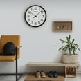 thumbnail image 4 of Seiko 20" Ultra Modern Gray Framed Wall Clock, Quartz, Analog, QXA563SLH, 4 of 12