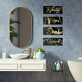 thumbnail image 2 of 4 Pieces Bathroom Wall Decor Relax Soak Unwind Breathe Wall Art Wooden Bathroom Hanging Signs Rustic Vintage Farmhouse Gold Bathroom Wall Decor for Home Laundry Spa Room, 2 of 5