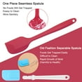 thumbnail image 3 of 2pcs Kitchen Cooking Silicone Spatula Set Heat Resistant Turner Scraper Cooking Baking Utensils Red, 3 of 7