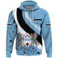 thumbnail image 4 of Sudadera con capucha de la región africana para hombre, sudadera con capucha con estampado 3D, bandera retro de Botsuana, sudadera con capucha informal con cremallera de gran tamaño, 2024 Street, 4 of 5