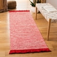 thumbnail image 2 of SAFAVIEH Montauk Justin Solid Braided Cotton Runner Rug, Red, 2'3" x 7', 2 of 5