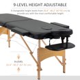 thumbnail image 4 of 2 Section Massage Table Bed Spa Facial Couch Table Foldable w/ Carry Case, 4 of 10