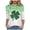 Dark Green, variant on felwors St Patty's Day Shirt Women 2025 Casual Plus Size 3/4 Sleeve Irish Clover Shirts Funny Saint Patrick's Tunic Tops (Dark Green, M)
