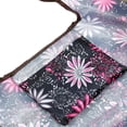 thumbnail image 5 of Wrapables Large Foldable Tote Nylon Reusable Grocery Bag, 3 Pack, Floral Fun, 5 of 7
