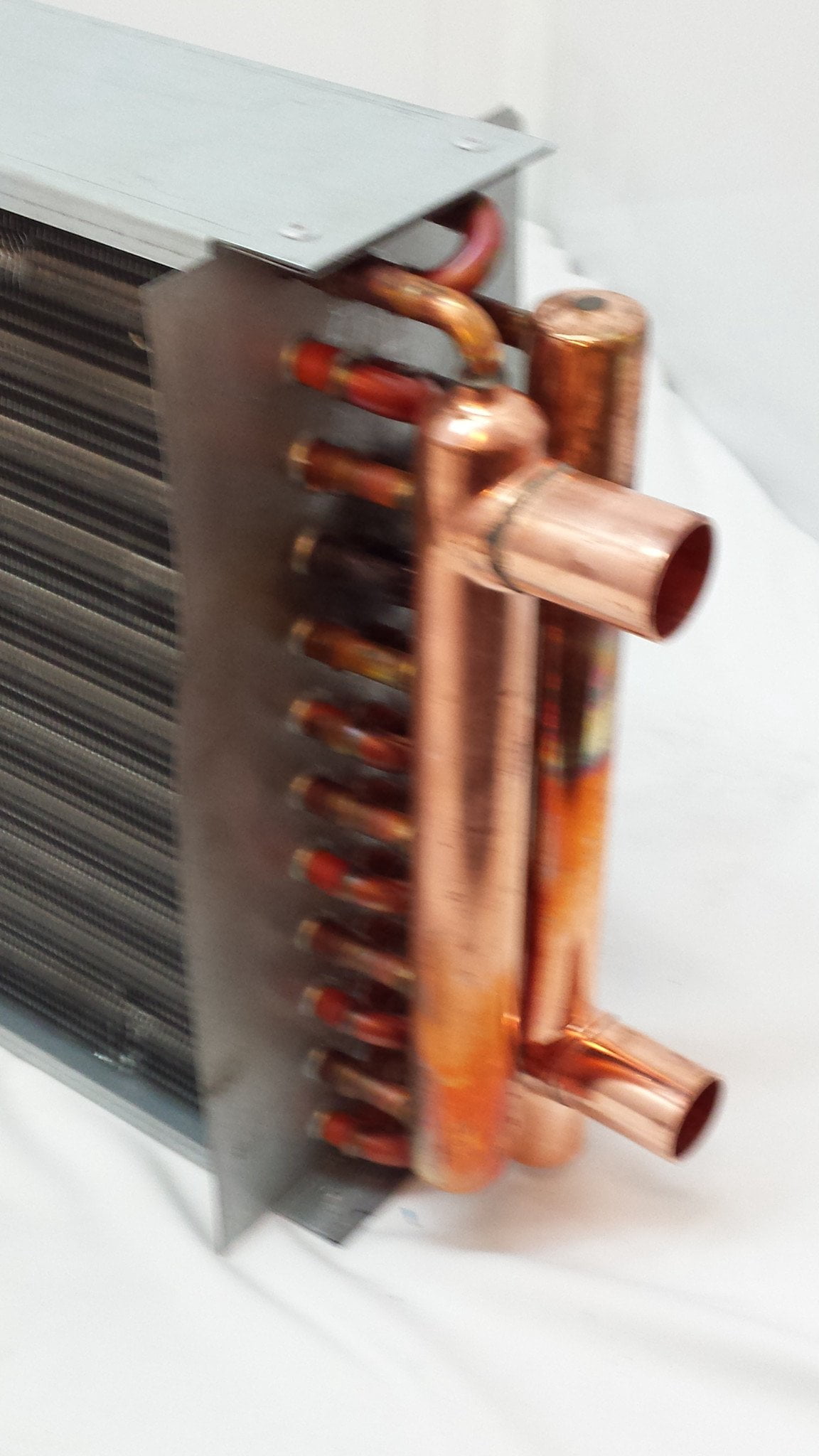16x18 Water to Air Heat Exchanger~~1"  Copper Ports w/ EZ Install Front Flange