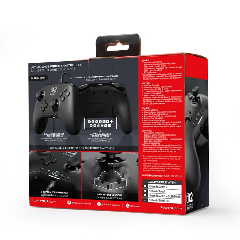 Free Shipping! PowerA Wired Controller for Nintendo Switch 2 with