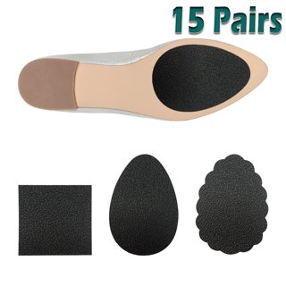  SATINIOR 8 Pieces Clear Sole Anti Slip Protector Self-stick  Pads Shoe Bottom Cover Removable Shoe Bottoms Slip for Heels, Men Shoes  Mixed Color Adult size : Clothing, Shoes & Jewelry