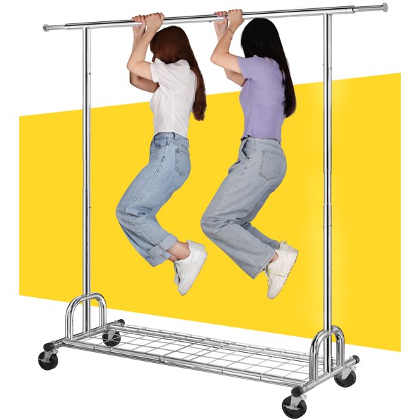 Raybee 460 lbs Heavy Duty Clothes Rack for Hanging Clothes , Portable