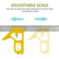thumbnail image 3 of EIMELI Combination Square 300mm Set Square Double-Sided Scale Engineers Stainless Steel Ruler Right Angle, 3 of 6