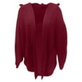 thumbnail image 6 of Fiaer Women'S Oversized Long Cardigan Sweaters With Hooded Pure Color Front Open Long Sleeve Casual Trendy Knit Tops With 2 Pockets Red XXL, 6 of 8