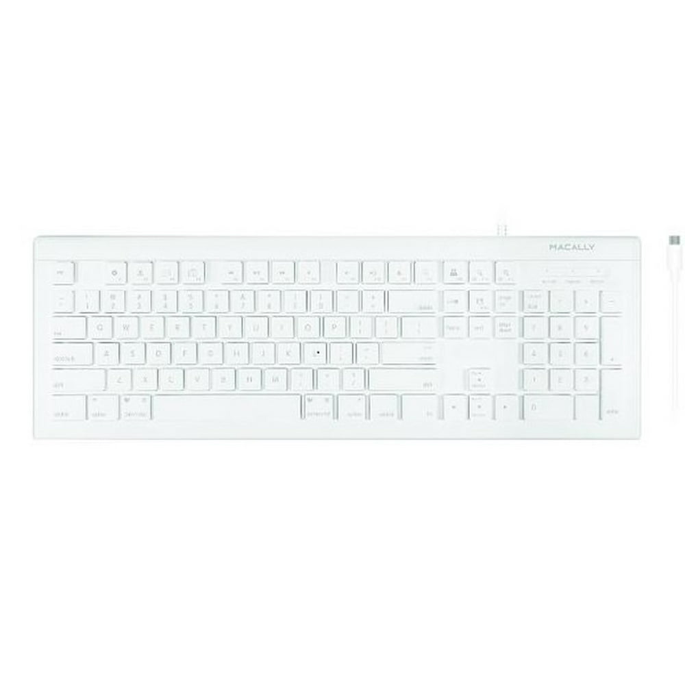 Macally 104key Fullsize USB Keyboard for Mac and PC