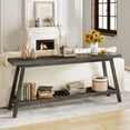 thumbnail image 3 of Tribesigns 71" Extra Long Console Table for Entryway, Farmhouse Console Entryway Table for Hallway, Entrance, Living Room, 3 of 7