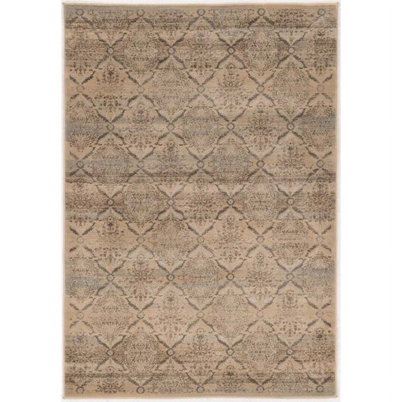 Riverbay Furniture 5' x 7'6" Rug in Beige and Blue