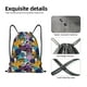 thumbnail image 4 of Fotbe Retro Panther Bolsa Mochila con Cordón Estampada, Bolsa de Gimnasio Deportiva, Bolsa Cinch, Bolsa con Cordón para Hombres y Mujeres-Medium, 4 of 6