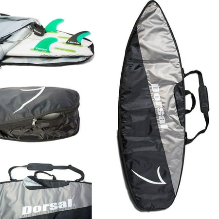 Dorsal Travel Shortboard Surfboard Bag 5 10 6 0 2 8 7 Black Grey