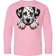 thumbnail image 3 of Inktastic Dalmatian Dog Illustration Long Sleeve Youth T-Shirt, 3 of 5