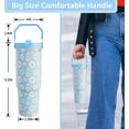 thumbnail image 2 of Daisy Gifts Tumbler for Women Girls, Stainless Steel 30oz Tumbler with Top Handle and Flip Straw, Daisy Flowers Cup Mug, Floral Lover Leakproof Water Bottle Birthday Gift Idea for Him Her, 2 of 6