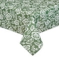 thumbnail image 2 of Artichoke Green  Floral Print Outdoor Fabric Tablecloth with Zipper 60x120, 2 of 3