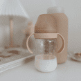 thumbnail image 2 of noüka Tritan Plastic Transitional Baby Bottle / Sippy | Leak Proof and Easy Grip | Removable Handles | Wave, 2 of 3