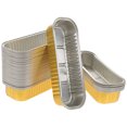 thumbnail image 1 of MasteelfCA 50pcs Rectangular Disposable Takeaway Packing Tinfoil Bowl Tin Foil Box Tin Foil Tray, 1 of 9