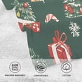 thumbnail image 5 of Yayeee 2 Pack Hand Towels for Bathroom 100% Cotton 16" x 28" Soft Absorbent Kitchen Towel, Yellow Christmas Gingerbread, 5 of 7