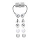 thumbnail image 1 of Aros de acero inoxidable para la nariz, juego de piercings para la nariz, accesorios modernos y cómodos. Estilo B, 1 of 9