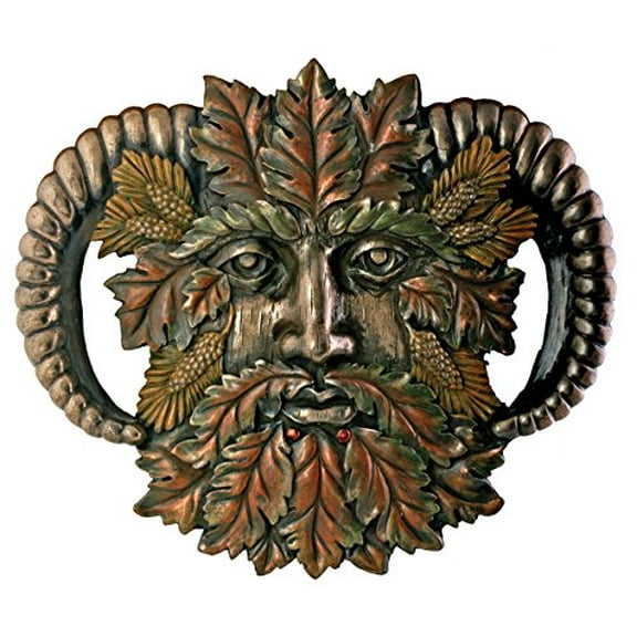 Greenman Fall Plaque Fantasy Designer Decoration Collectible