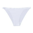 thumbnail image 4 of GEWSEY Sport Thong Panties Women Low Rise Sexy No Show Bonded Breathable Underwear (White, XL), 4 of 4