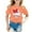 Orange, variant on WOYY Big Girls Casual T Shirt Baseball Printed Short Sleeve T-Shirt Summer Sport Tee Shirt