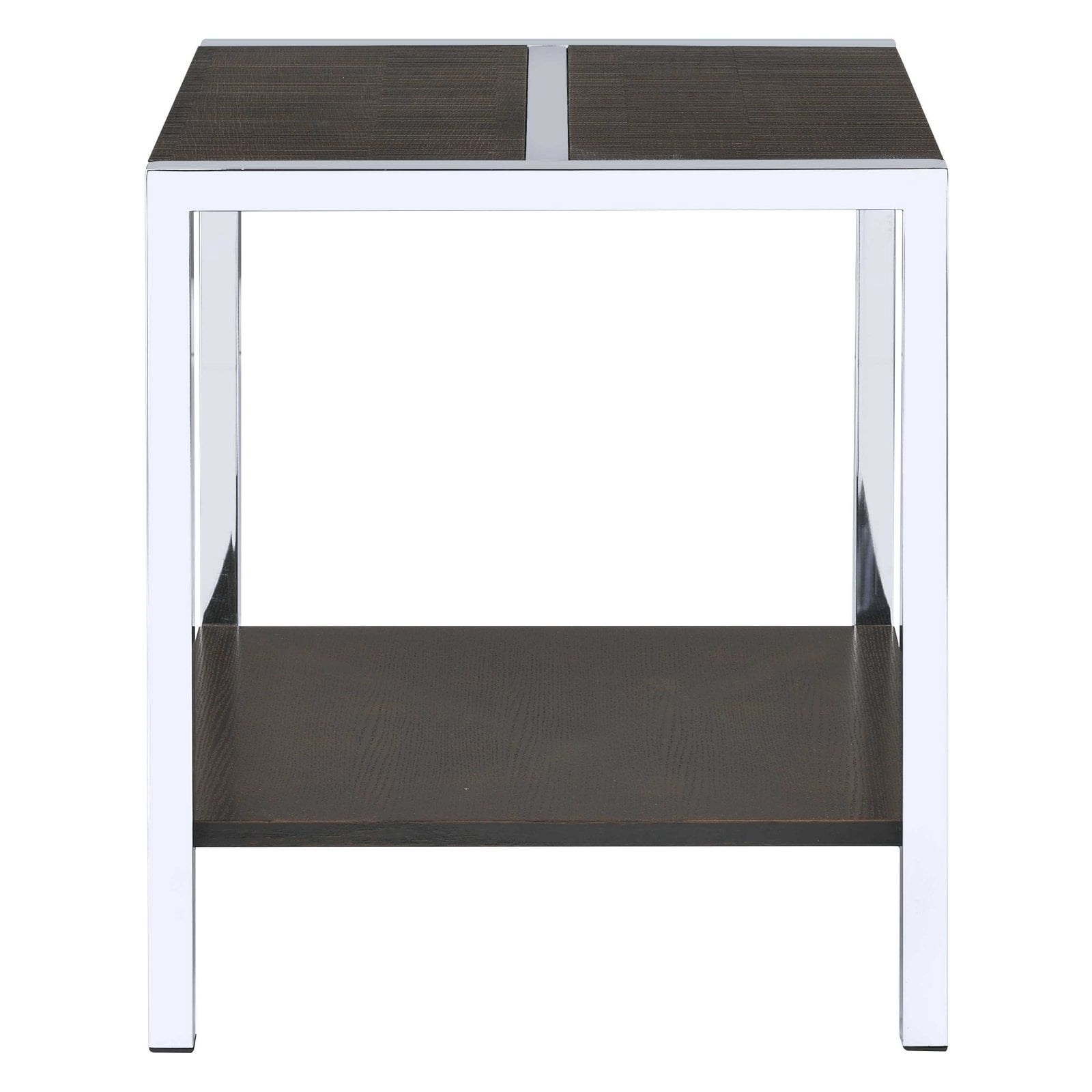 Acme Jethro End Table Espresso & Chrome