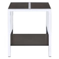 thumbnail image 5 of Acme Jethro End Table Espresso & Chrome, 5 of 5