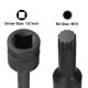 thumbnail image 4 of Uxcell Enchufe de broca cuadrada triple de impacto de 1/2" de drive x M15 (15 mm), longitud métrica de 3", acero CR-MO, 4 of 7