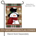 thumbnail image 2 of Smile Snowman with Red Scarf Outdoor ard Decorative Snowflake Winter Garden 12x18 Inch, 2 of 6