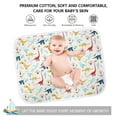 thumbnail image 3 of 1Pack/2Pack Diaper Changing Pads for Baby, Dinosaur Change Mat, 3Layers Waterproof Change Pad Foldable Absorbent Mats for Women, Reusable Incontinence Underpads for Patient 24''x30'', 3 of 6