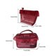 thumbnail image 3 of Heart Pattern Makeup Case Lightweight Nylon Construction And Spacious Interior Compartments Cosmetic Case Small red, 3 of 5