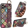 thumbnail image 2 of Compatible avec iPhone 12 Pro max Étui [6.7 Pouces] Étui de Protection Bracelet en Silicone avec Motif Ultra Mince Antichoc Couverture en Gel Doux Bracelet Bu, 2 of 5