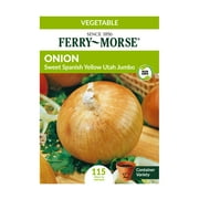 Ferry-Morse 65MG Onion Sweet Spanish Yellow Utah Jumbo Vegetable Plant Seeds Packet