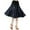 Black, variant on XIAOCHA Women's High Waist Flared Dance Skirt Shiny Faux Leather A Line Ballroom Latin Skirt
