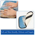thumbnail image 3 of Surfing Soft Comfortable Furry Printed Armrest Accessory Car Armrest Pad 12.5x8.2 Inch, 3 of 6