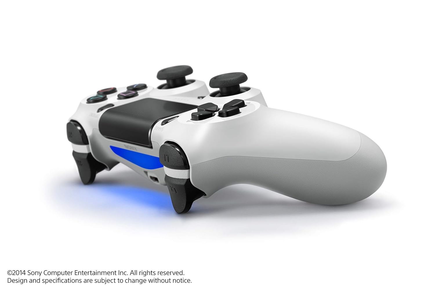 Control inalámbrico DualShock 4 restaurado para PlayStation 4, blanco glaciar 4