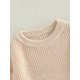 thumbnail image 5 of Txlixc Suéteres de cuello redondo para bebés pequeños, suéteres de punto sueltos de color sólido de manga larga Txlixc  Moda, 5 of 9