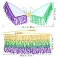 thumbnail image 2 of WEUVEB 1Jgo Conjunto Para Danza Con Falda Y Chal De Cadera Con Lentejuelas Y Alas Prop Surtidas, 2 of 6