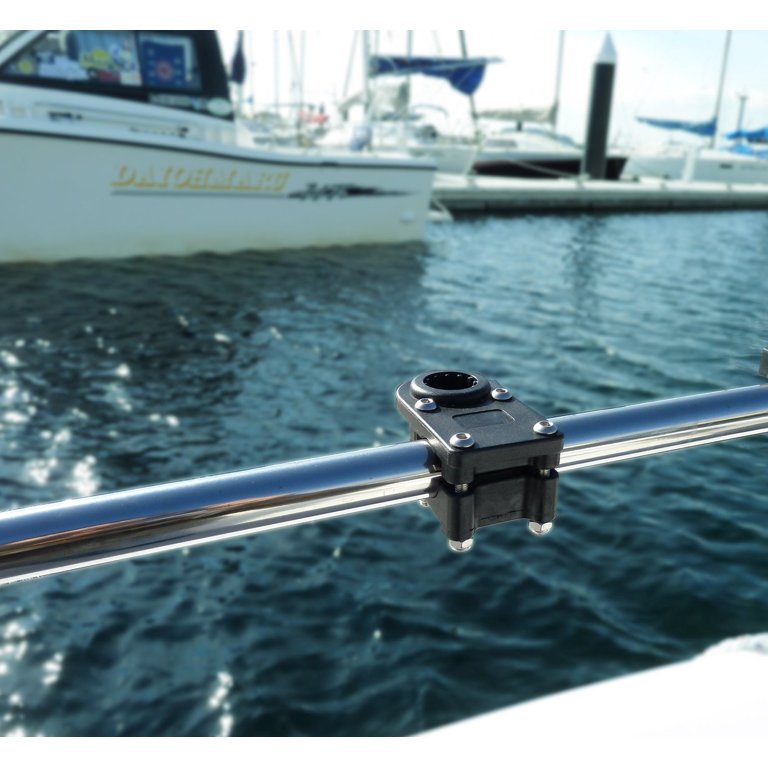  Brocraft Pontoon Boat Square Rail Rod Holder / Fishing Rod  Holder for Square Mount- Not Drilling Required : Sports & Outdoors